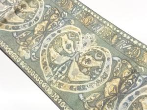 抽象模様織出し名古屋帯